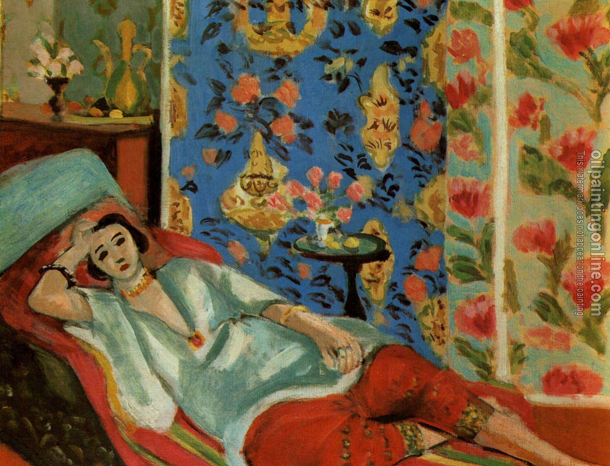 Matisse, Henri Emile Benoit - odalisque with red culottes